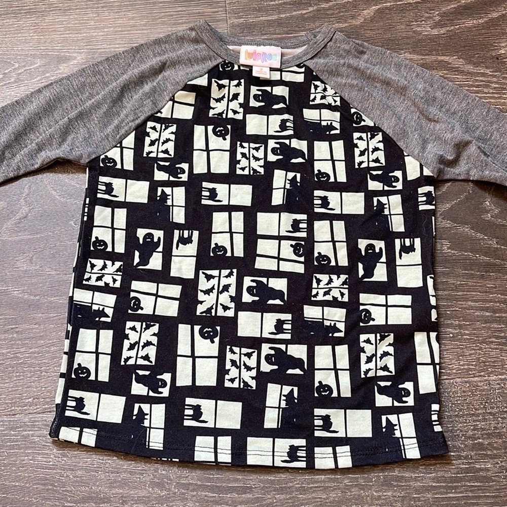 Lularoe baseball tee Halloween